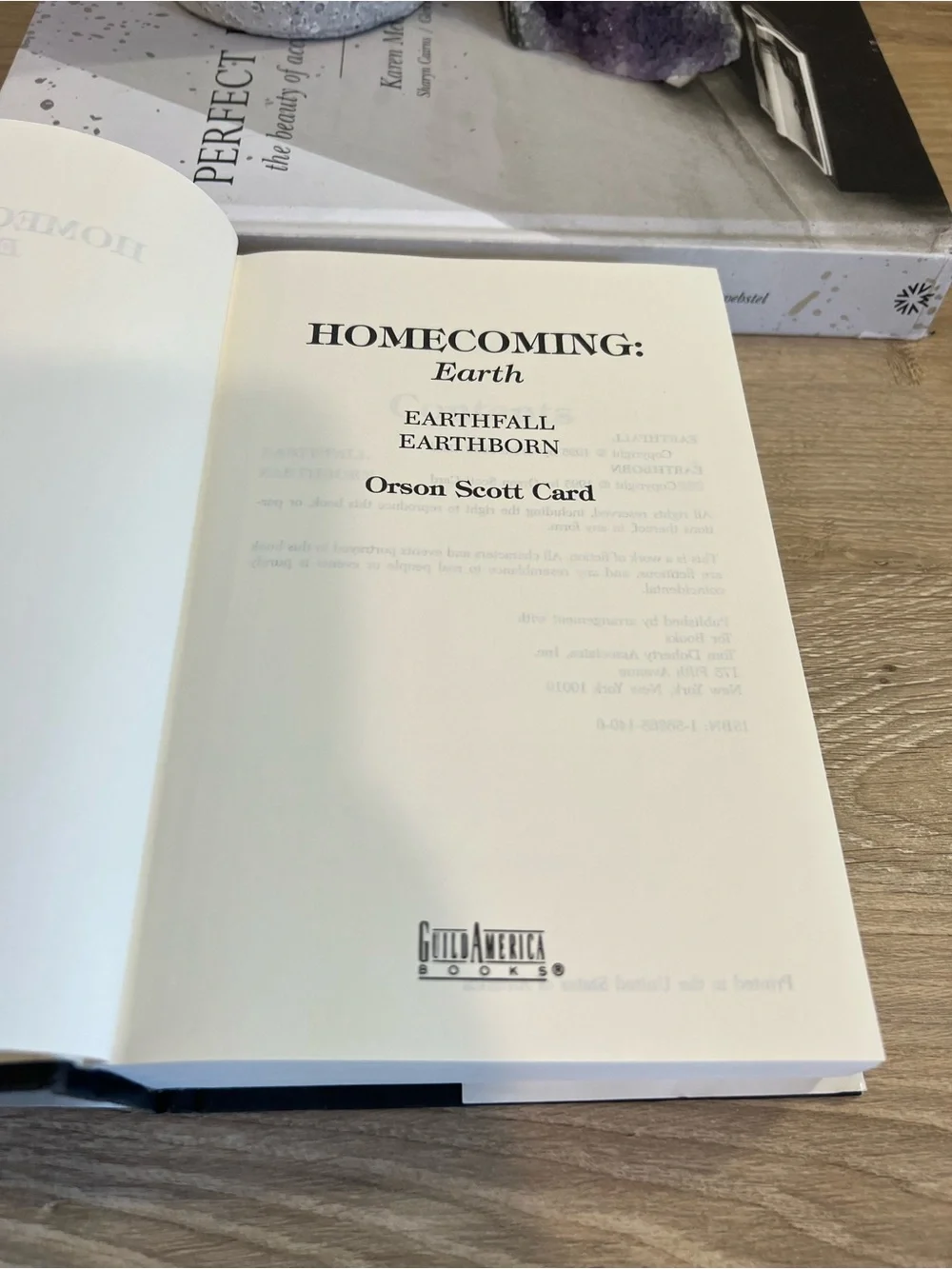 Homecoming Earth Orson Scott Card Hardcover 1995 Sci-Fi Omnibus Earthfall Born